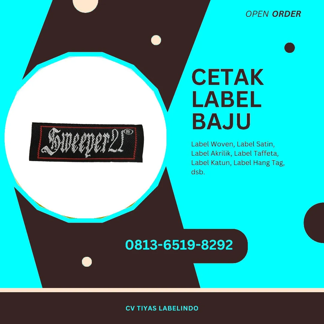 Cetak Label Baju Magelang, 0813-6519-8292 (WA)