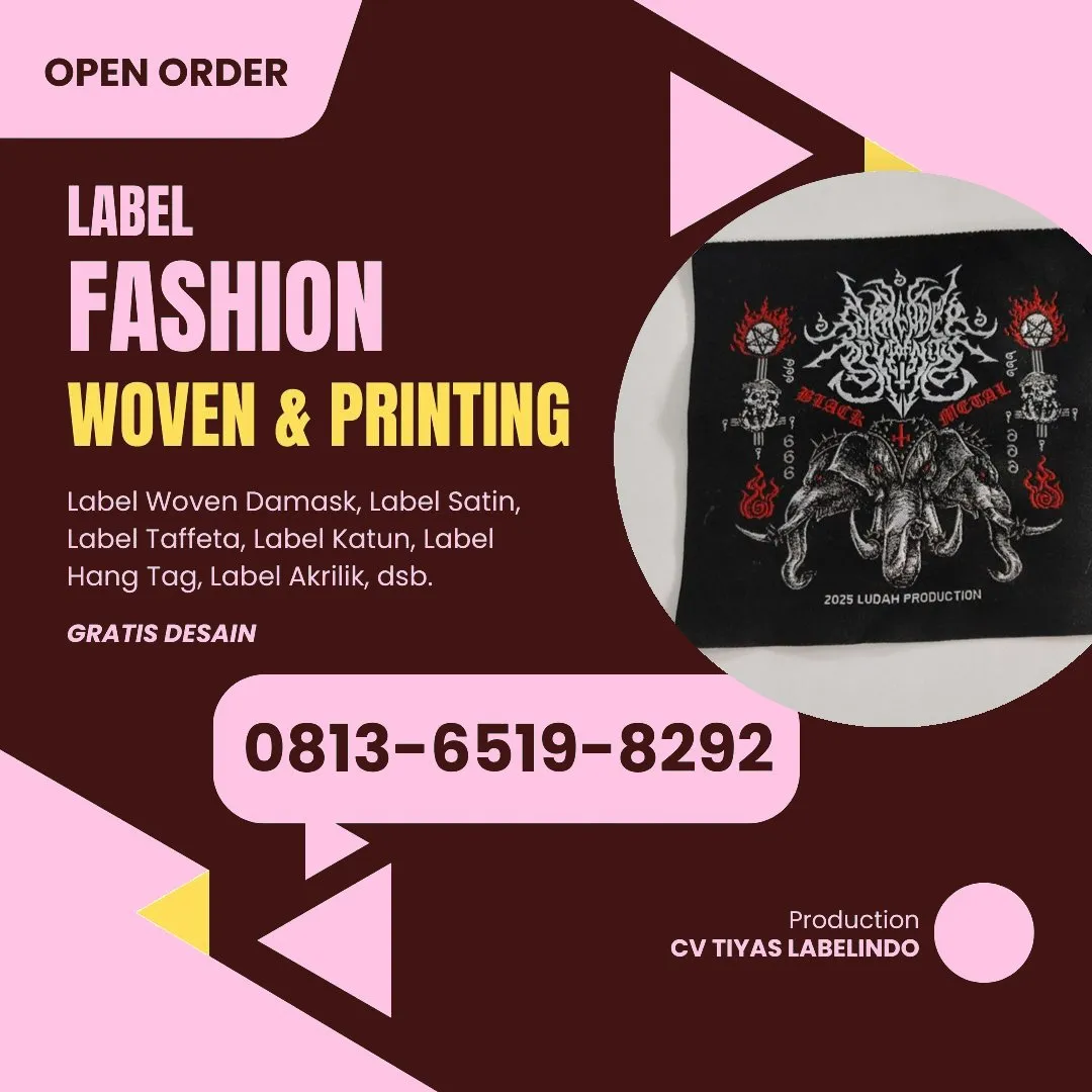 Cetak Label Baju Pati, 0813-6519-8292 (WA)