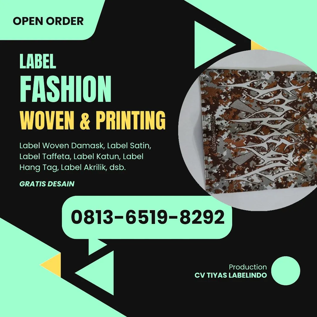 Cetak Label Baju Pemalang, 0813-6519-8292 (WA)