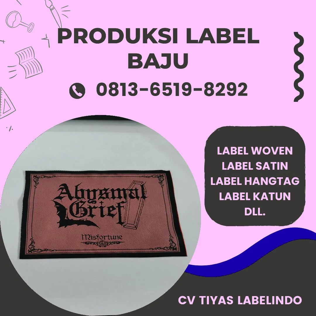 Cetak Label Baju di Pemalang, Label Woven Pemalang, Bikin Label Baju Pemalang, Pembuatan Label Baju Pemalang, Pesan Label Merk Baju Pemalang Cetak Label Pemalang, Label Baju Terdekat Pemalang