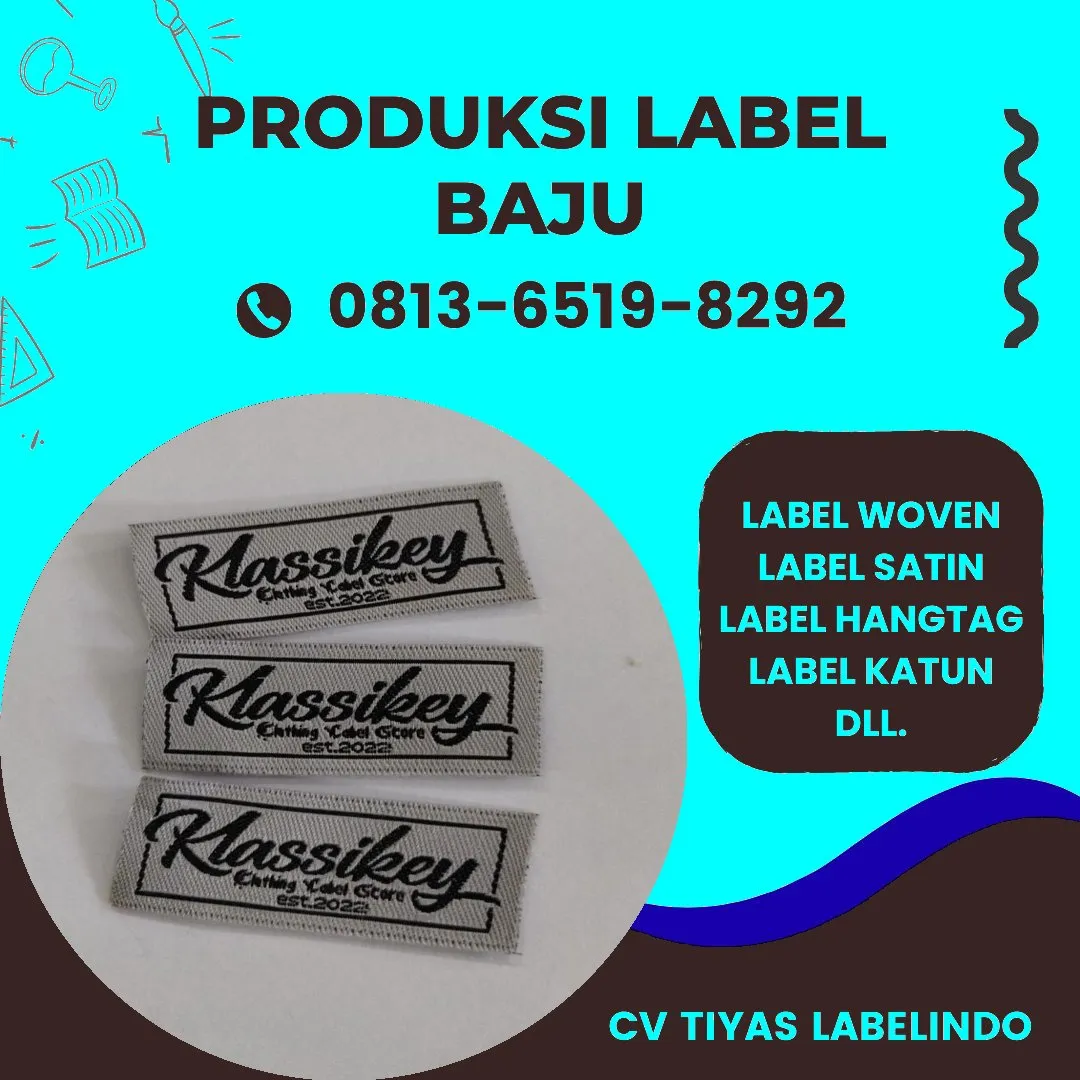 Cetak Label Baju di Purworejo, Label Woven Purworejo, Bikin Label Baju Purworejo, Pembuatan Label Baju Purworejo, Pesan Label Merk Baju Purworejo Cetak Label Purworejo, Label Baju Terdekat Purworejo