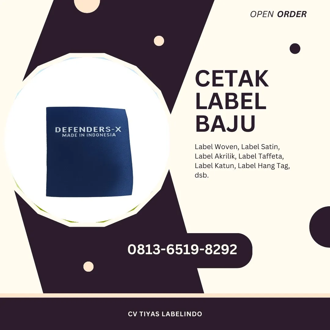 Cetak Label Baju Rembang, 0813-6519-8292 (WA)