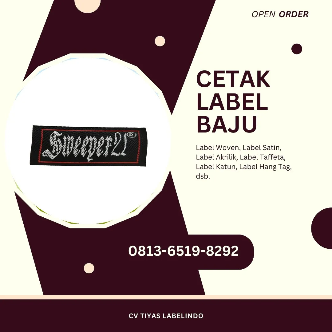 Cetak Label Baju Sragen, 0813-6519-8292 (WA)