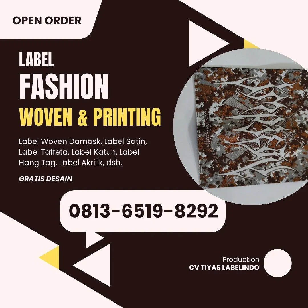 Cetak Label Baju di Sragen, Label Woven Sragen, Bikin Label Baju Sragen, Pembuatan Label Baju Sragen, Pesan Label Merk Baju Sragen Cetak Label Sragen, Label Baju Terdekat Sragen