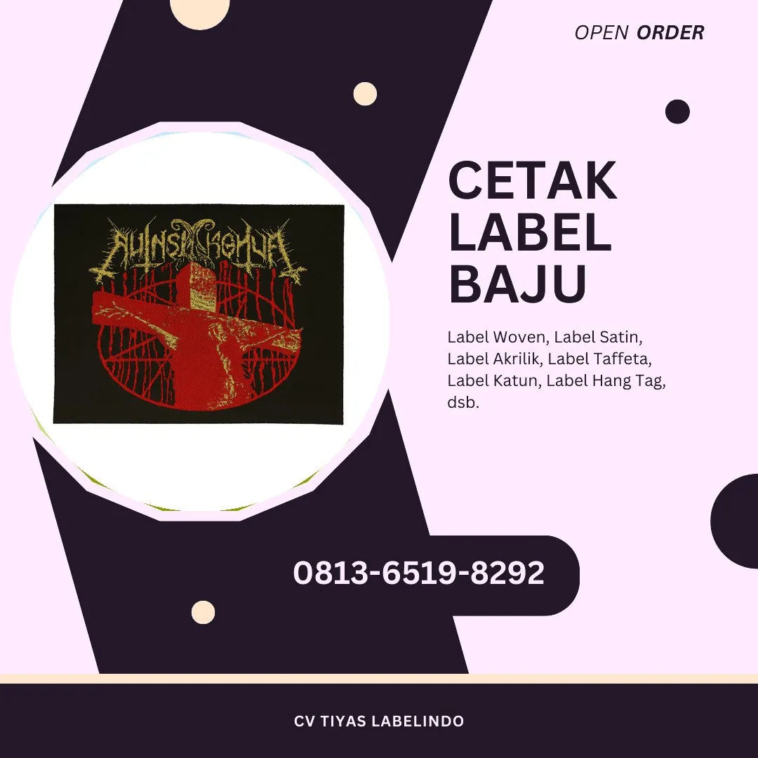 Cetak Label Baju Tegal, 0813-6519-8292 (WA)