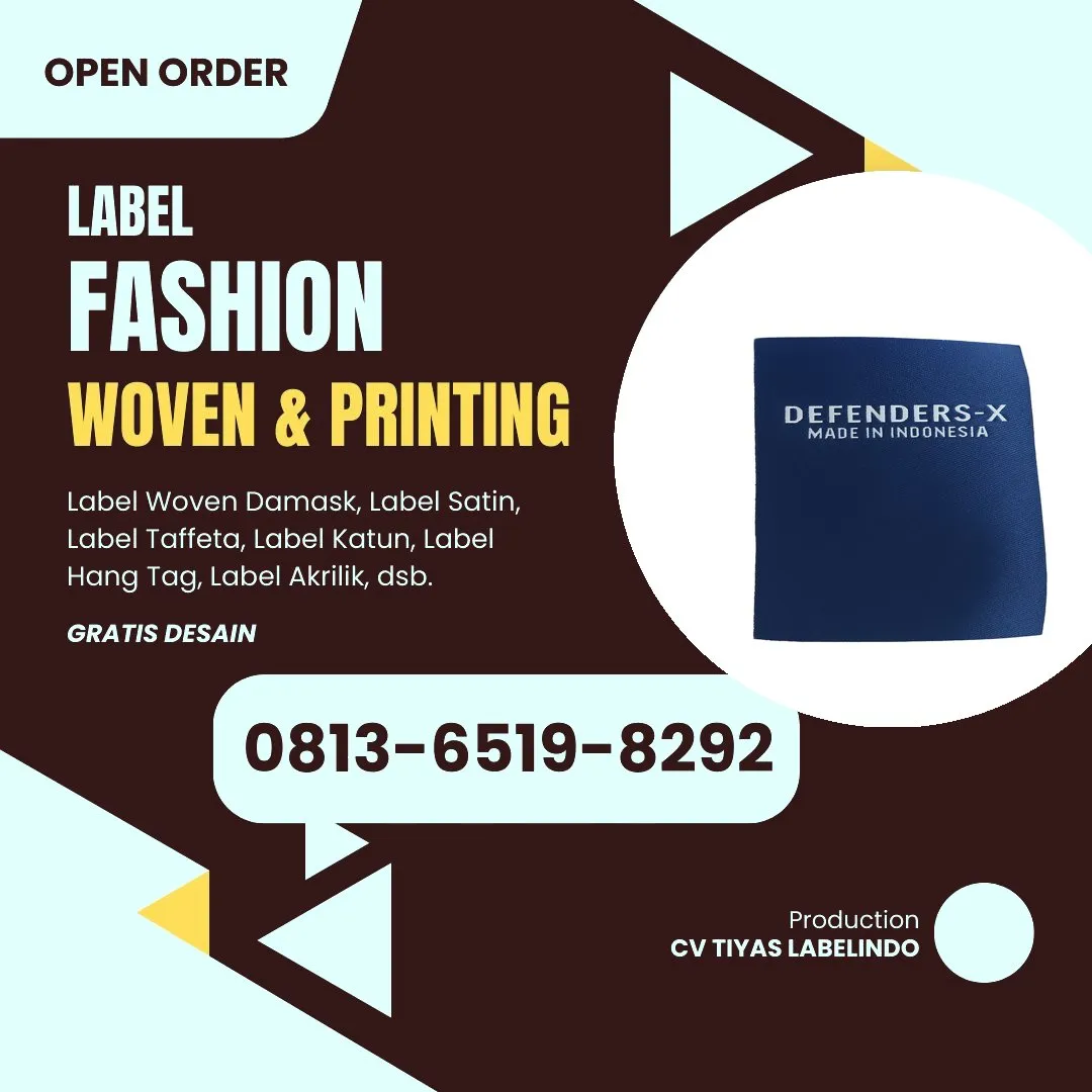 Cetak Label Baju di Wonogiri, Label Woven Wonogiri, Bikin Label Baju Wonogiri, Pembuatan Label Baju Wonogiri, Pesan Label Merk Baju Wonogiri Cetak Label Wonogiri, Label Baju Terdekat Wonogiri