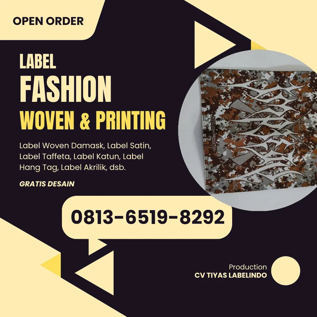 Cetak Label Baju di Salatiga, Label Woven Salatiga, Bikin Label Baju Salatiga, Pembuatan Label Baju Salatiga, Pesan Label Merk Baju Salatiga Cetak Label Salatiga, Label Baju Terdekat Salatiga