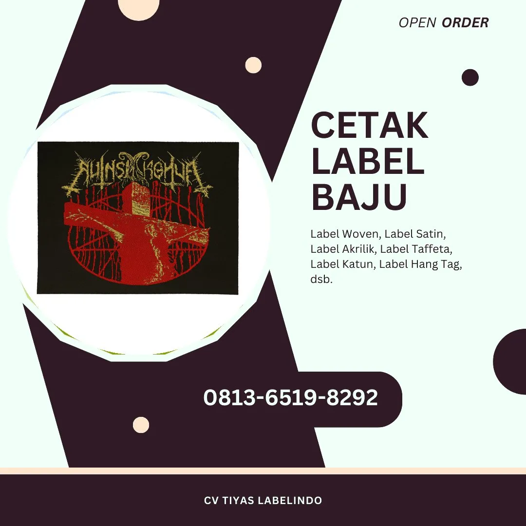 Cetak Label Baju Purwokerto, 0813-6519-8292 (WA)