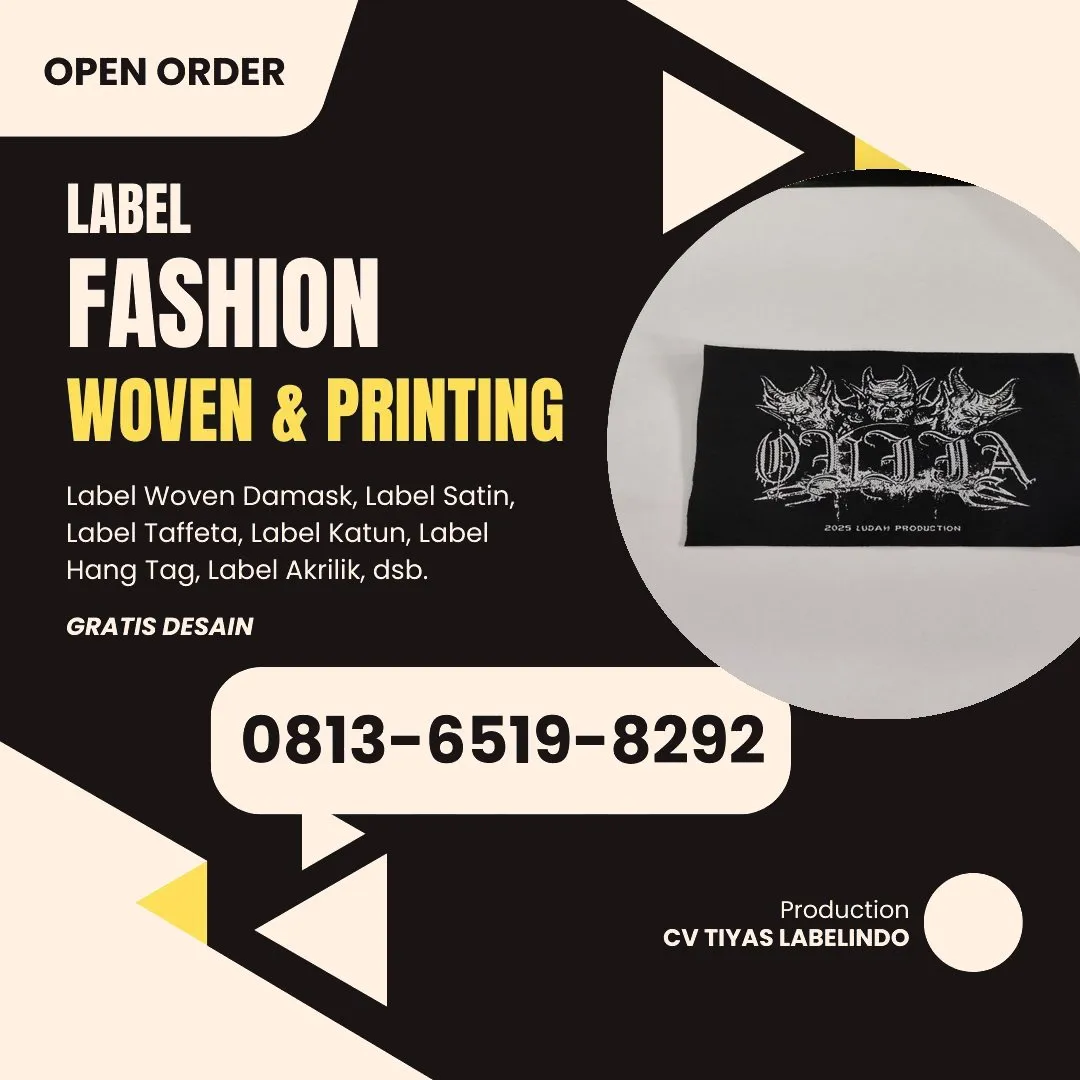 Cetak Label Baju Slawi, 0813-6519-8292 (WA)