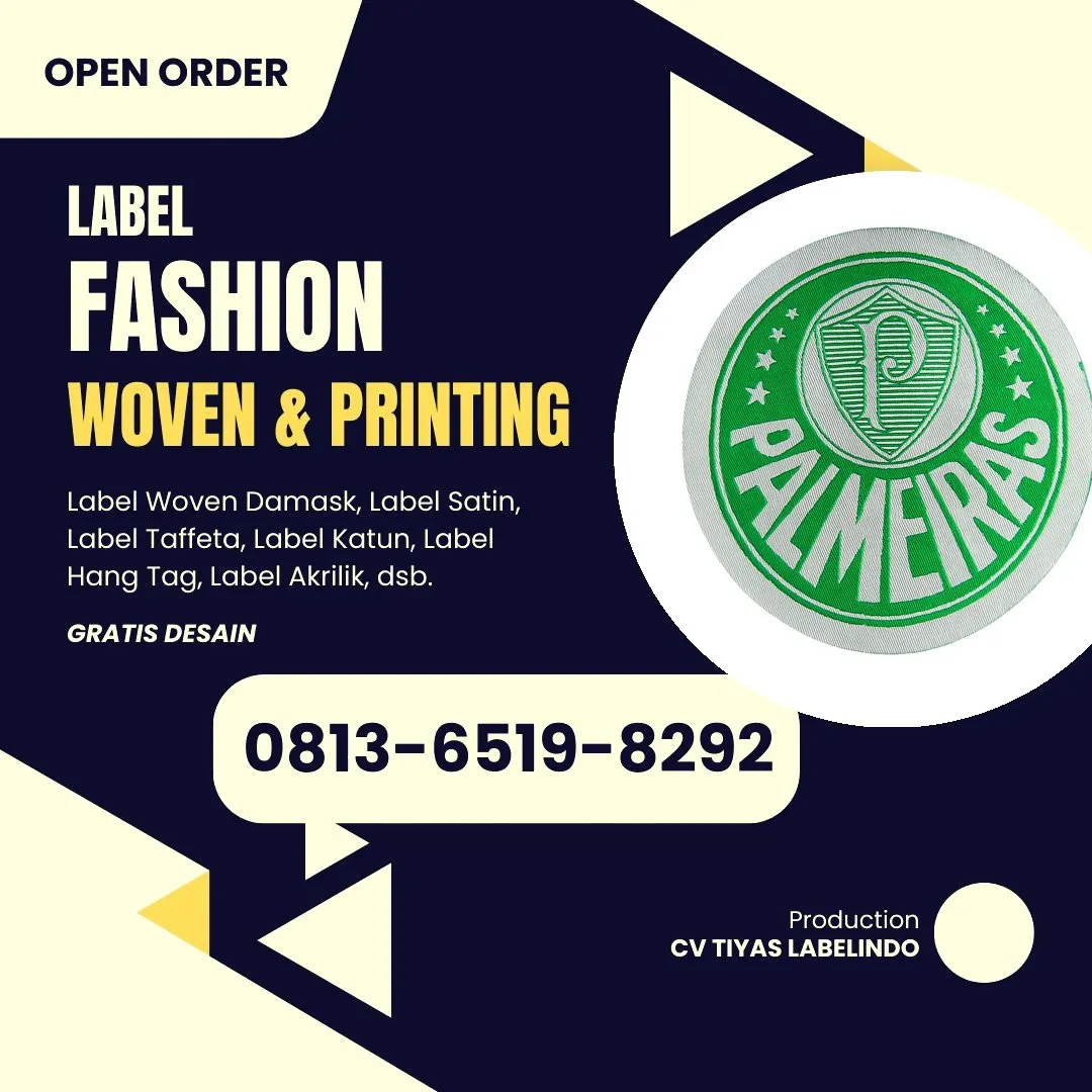 Cetak Label Baju di Bandung, Label Woven Bandung, Bikin Label Baju Bandung, Pembuatan Label Baju Bandung, Pesan Label Merk Baju Bandung Cetak Label Bandung, Label Baju Terdekat Bandung