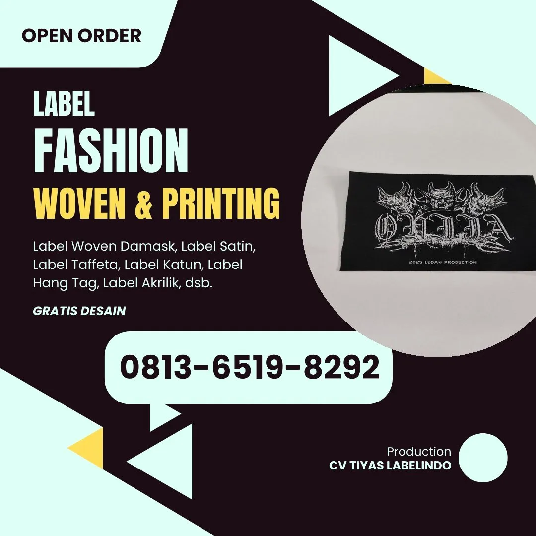 Cetak Label Baju Cianjur, 0813-6519-8292 (WA)