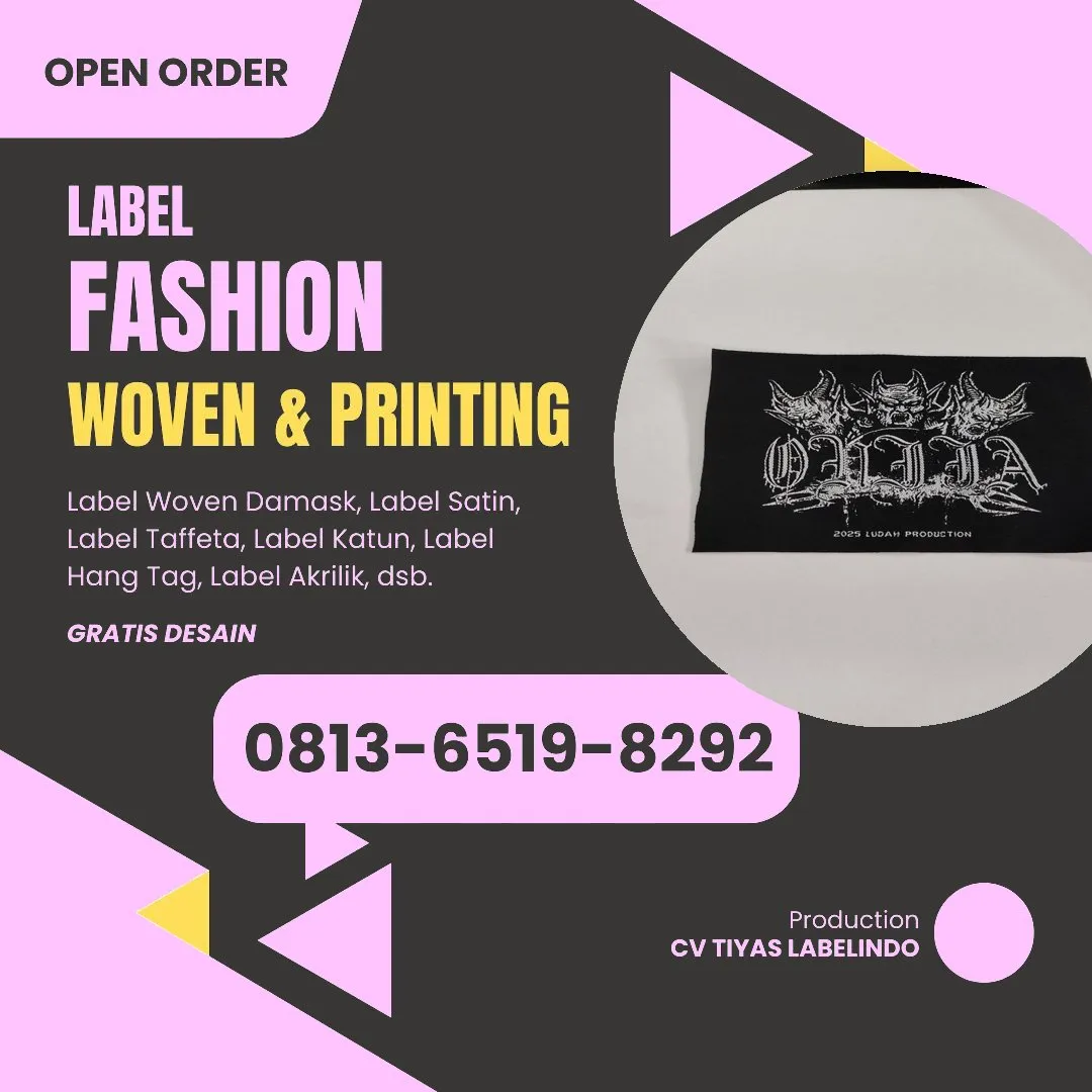Cetak Label Baju Garut, 0813-6519-8292 (WA)