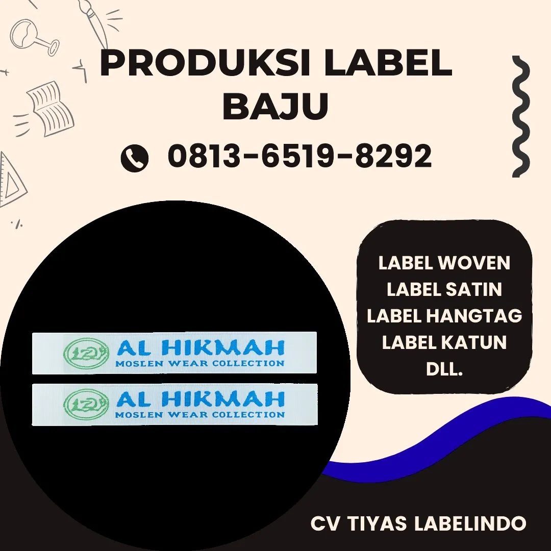Cetak Label Baju di Garut, Label Woven Garut, Bikin Label Baju Garut, Pembuatan Label Baju Garut, Pesan Label Merk Baju Garut Cetak Label Garut, Label Baju Terdekat Garut