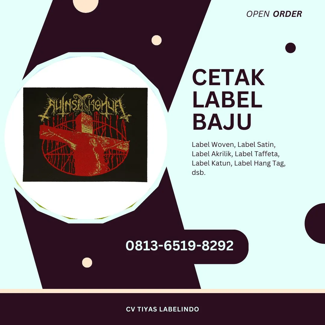 Cetak Label Baju Indramayu, 0813-6519-8292 (WA)
