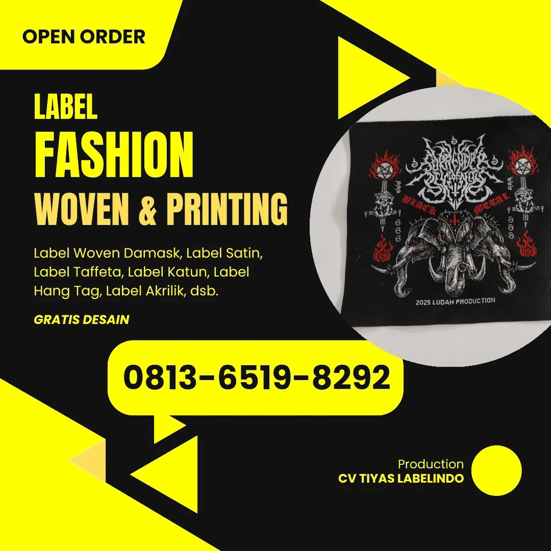 Cetak Label Baju Majalengka, 0813-6519-8292 (WA)