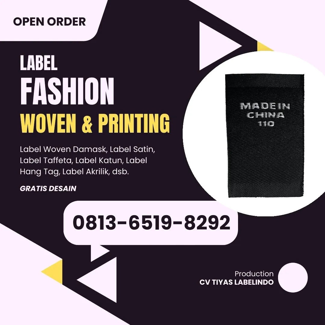 Cetak Label Baju di Subang, Label Woven Subang, Bikin Label Baju Subang, Pembuatan Label Baju Subang, Pesan Label Merk Baju Subang Cetak Label Subang, Label Baju Terdekat Subang