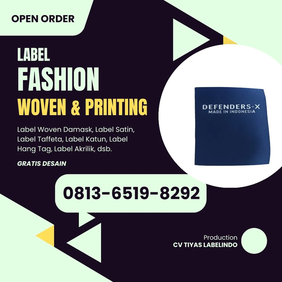 Cetak Label Baju di Depok, Label Woven Depok, Bikin Label Baju Depok, Pembuatan Label Baju Depok, Pesan Label Merk Baju Depok Cetak Label Depok, Label Baju Terdekat Depok