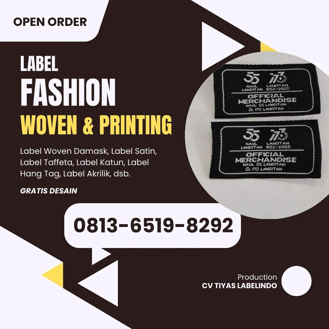Cetak Label Baju Cikarang Pusat, 0813-6519-8292 (WA)