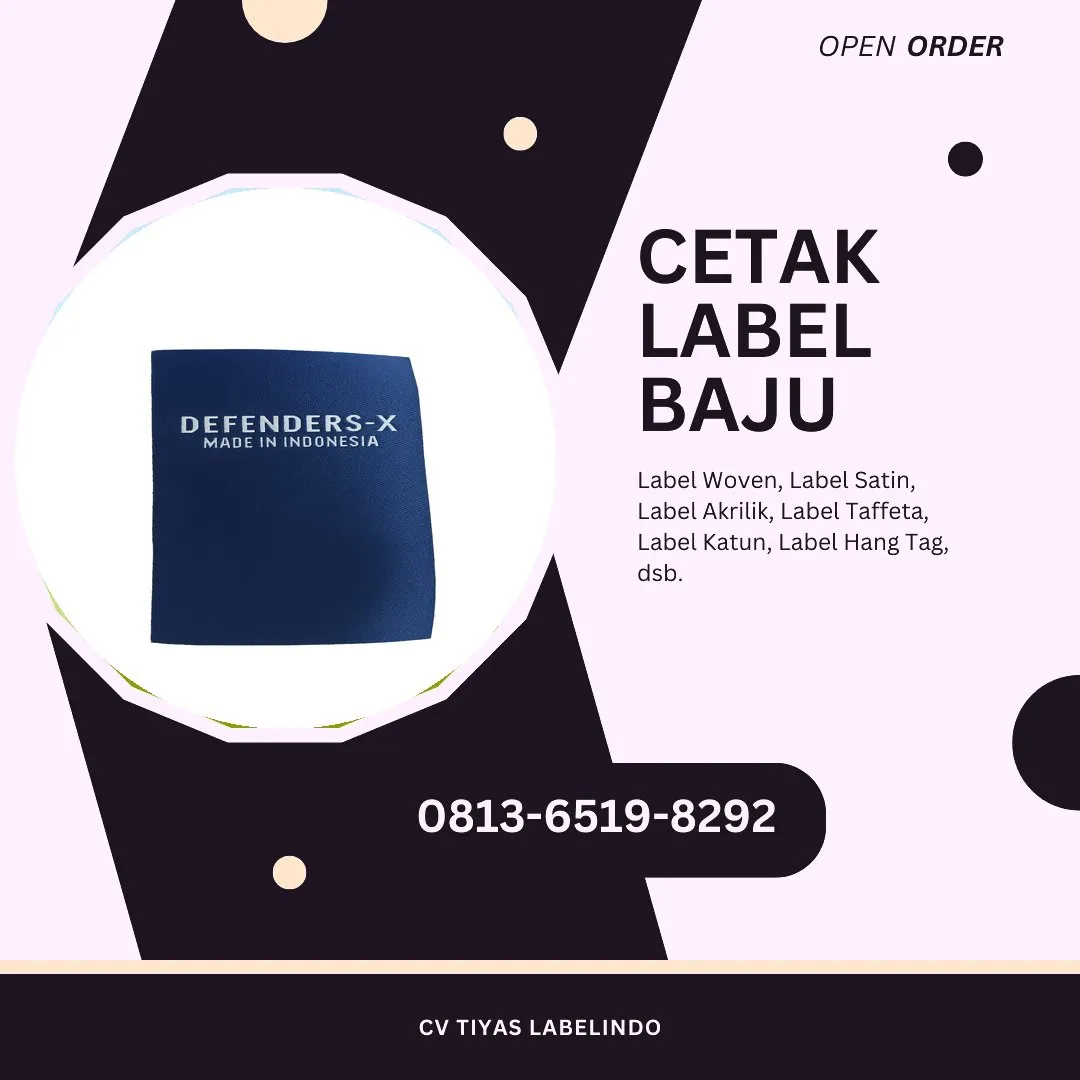 Cetak Label Baju Singaparna, 0813-6519-8292 (WA)
