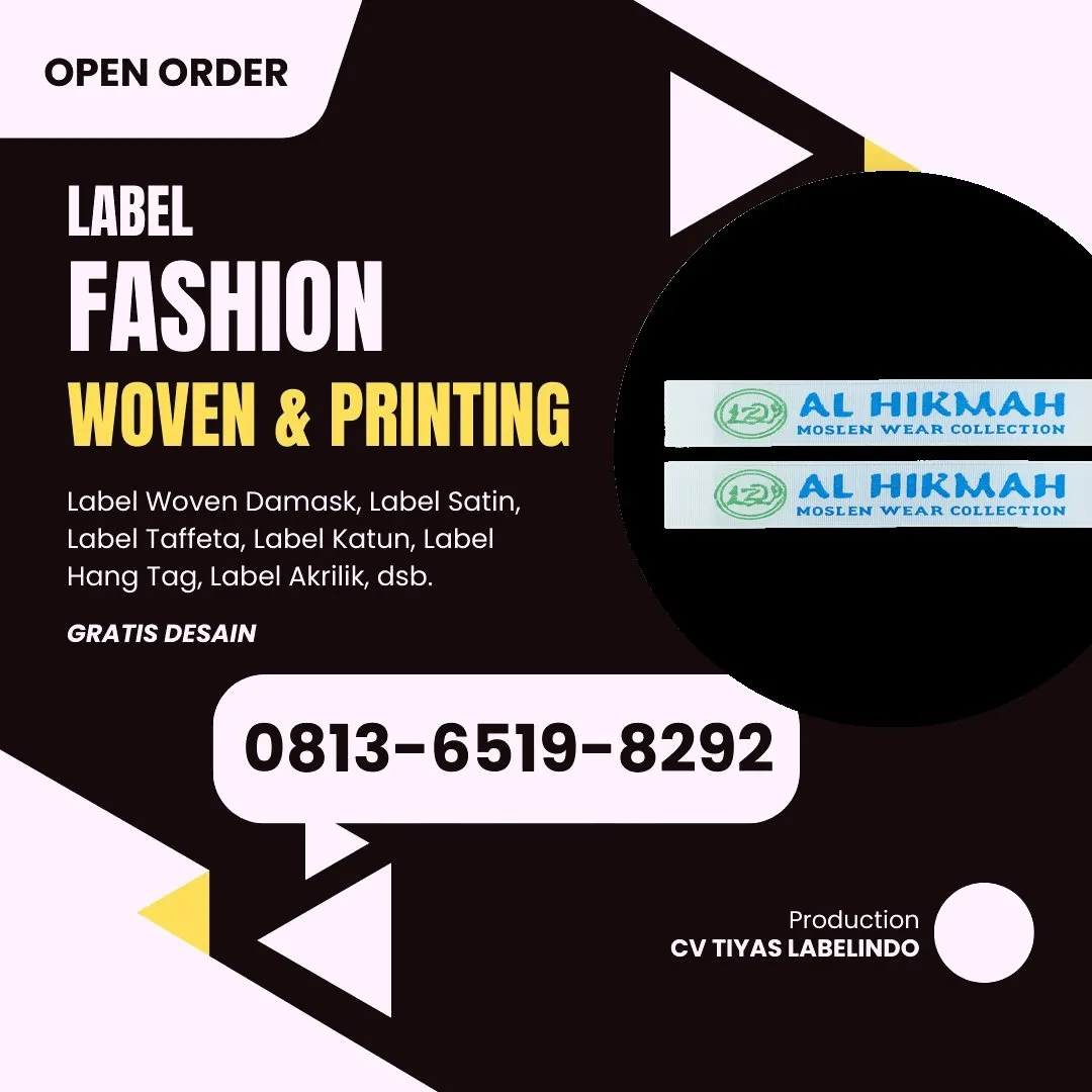 Cetak Label Baju di Singaparna, Label Woven Singaparna, Bikin Label Baju Singaparna, Pembuatan Label Baju Singaparna, Pesan Label Merk Baju Singaparna Cetak Label Singaparna, Label Baju Terdekat Singaparna