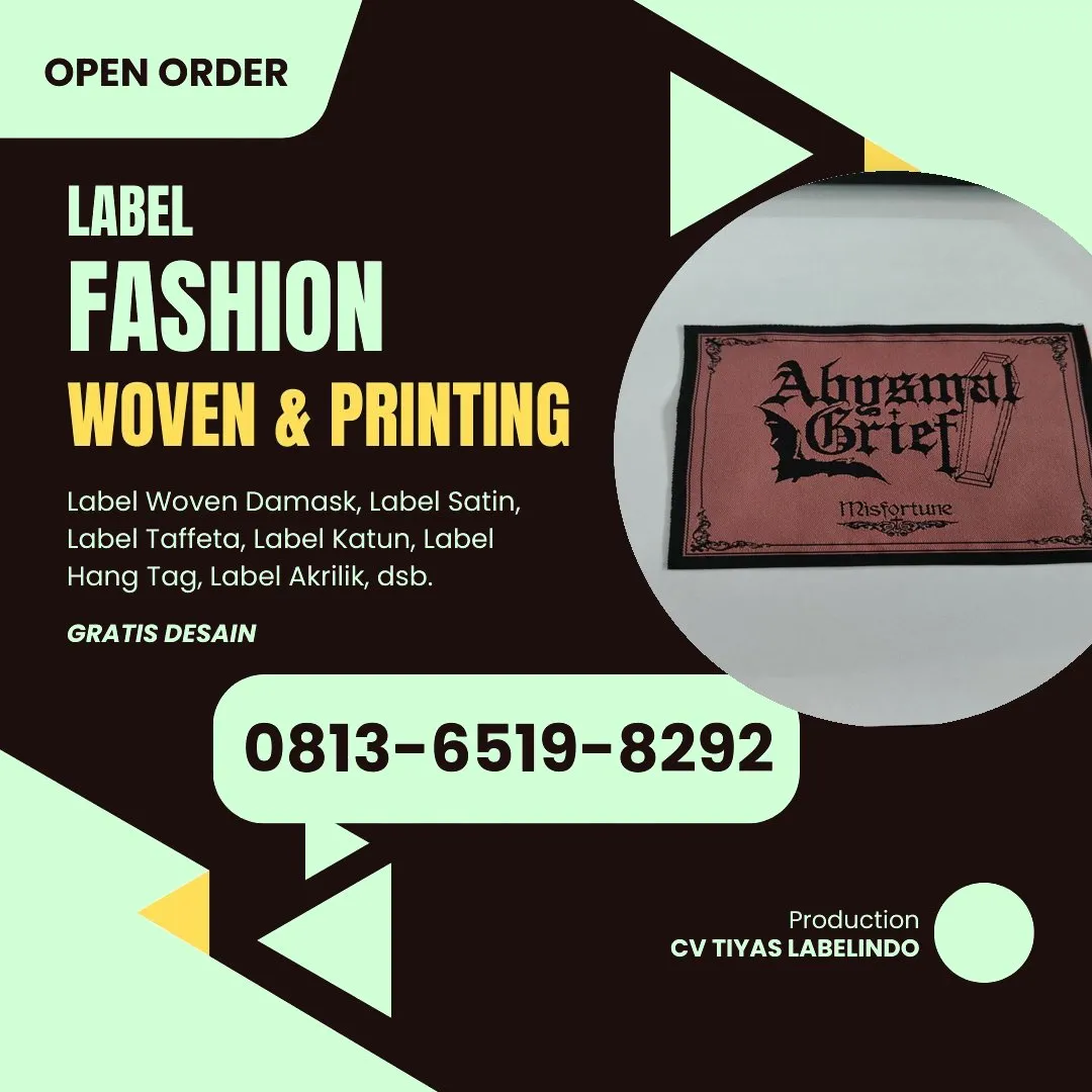Cetak Label Baju Kepulauan Seribu, 0813-6519-8292 (WA)