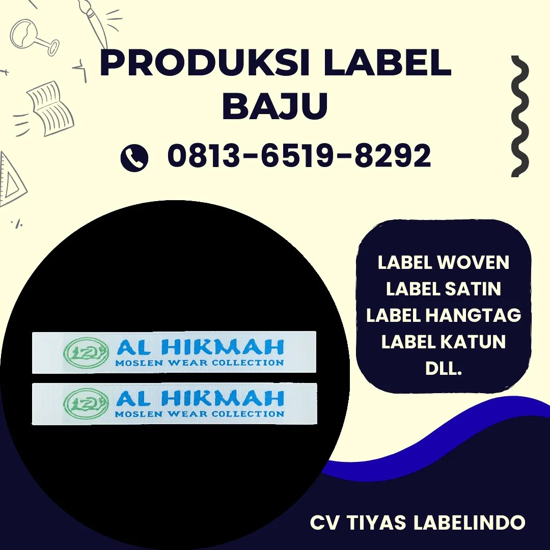 Cetak Label Baju di Jakarta Pusat, Label Woven Jakarta Pusat, Bikin Label Baju Jakarta Pusat, Pembuatan Label Baju Jakarta Pusat, Pesan Label Merk Baju Jakarta Pusat Cetak Label Jakarta Pusat, Label Baju Terdekat Jakarta Pusat
