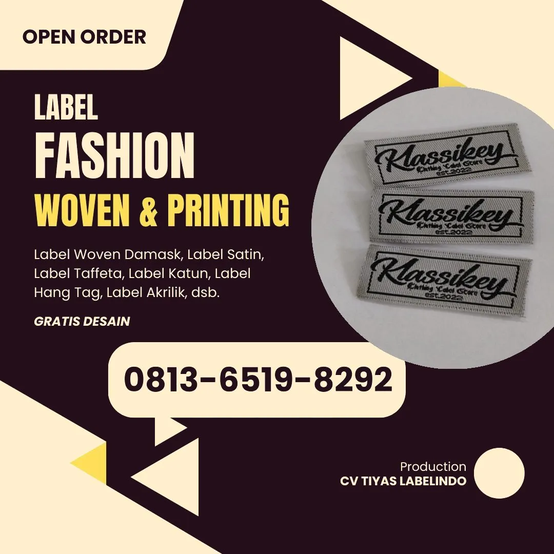 Cetak Label Baju di Jakarta Selatan, Label Woven Jakarta Selatan, Bikin Label Baju Jakarta Selatan, Pembuatan Label Baju Jakarta Selatan, Pesan Label Merk Baju Jakarta Selatan Cetak Label Jakarta Selatan, Label Baju Terdekat Jakarta Selatan