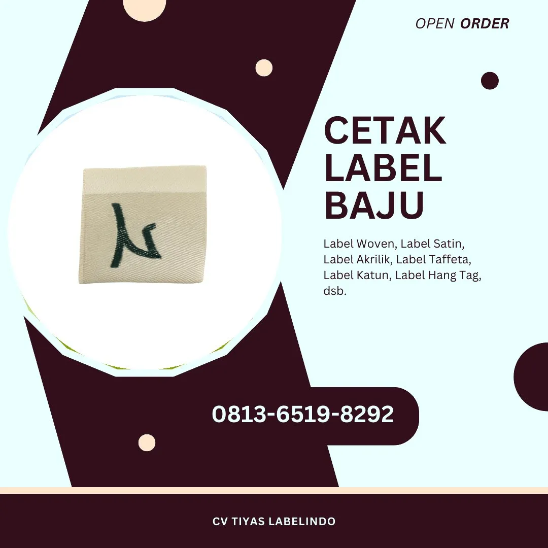 Cetak Label Baju Jakarta Utara, 0813-6519-8292 (WA)