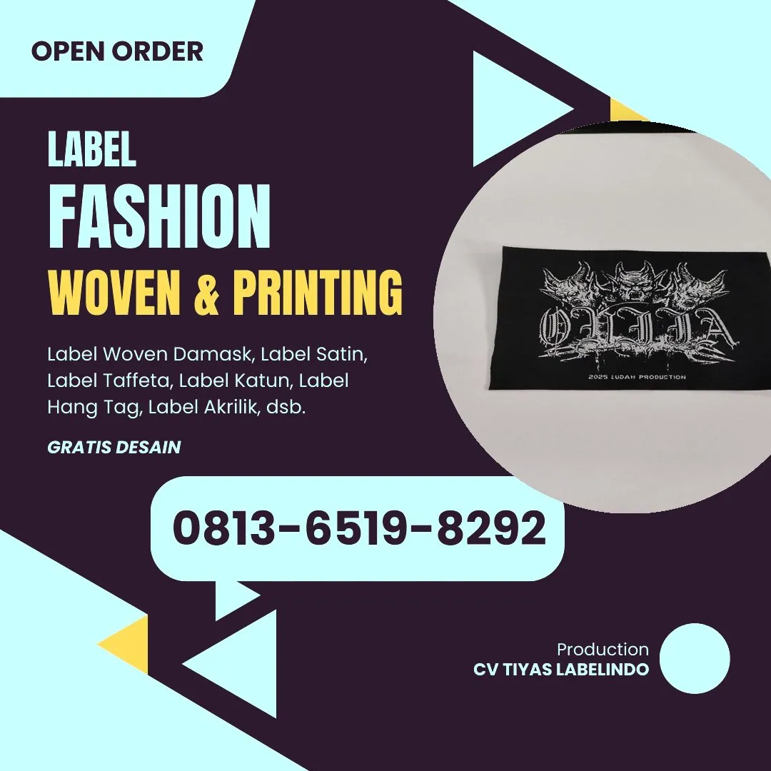 Cetak Label Baju di Kebayoran Baru, Label Woven Kebayoran Baru, Bikin Label Baju Kebayoran Baru, Pembuatan Label Baju Kebayoran Baru, Pesan Label Merk Baju Kebayoran Baru Cetak Label Kebayoran Baru, Label Baju Terdekat Kebayoran Baru