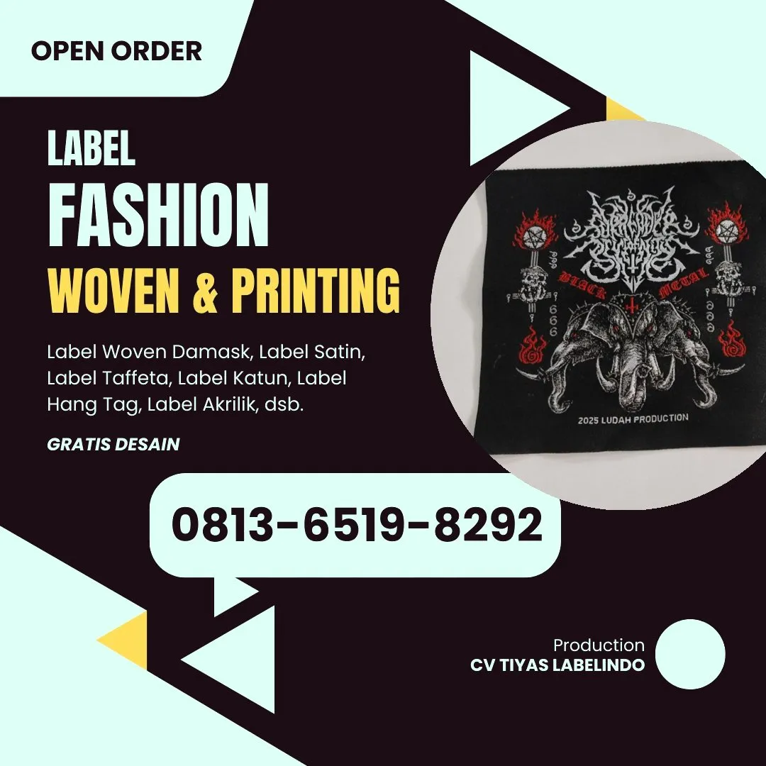 Cetak Label Baju Lebak, 0813-6519-8292 (WA)