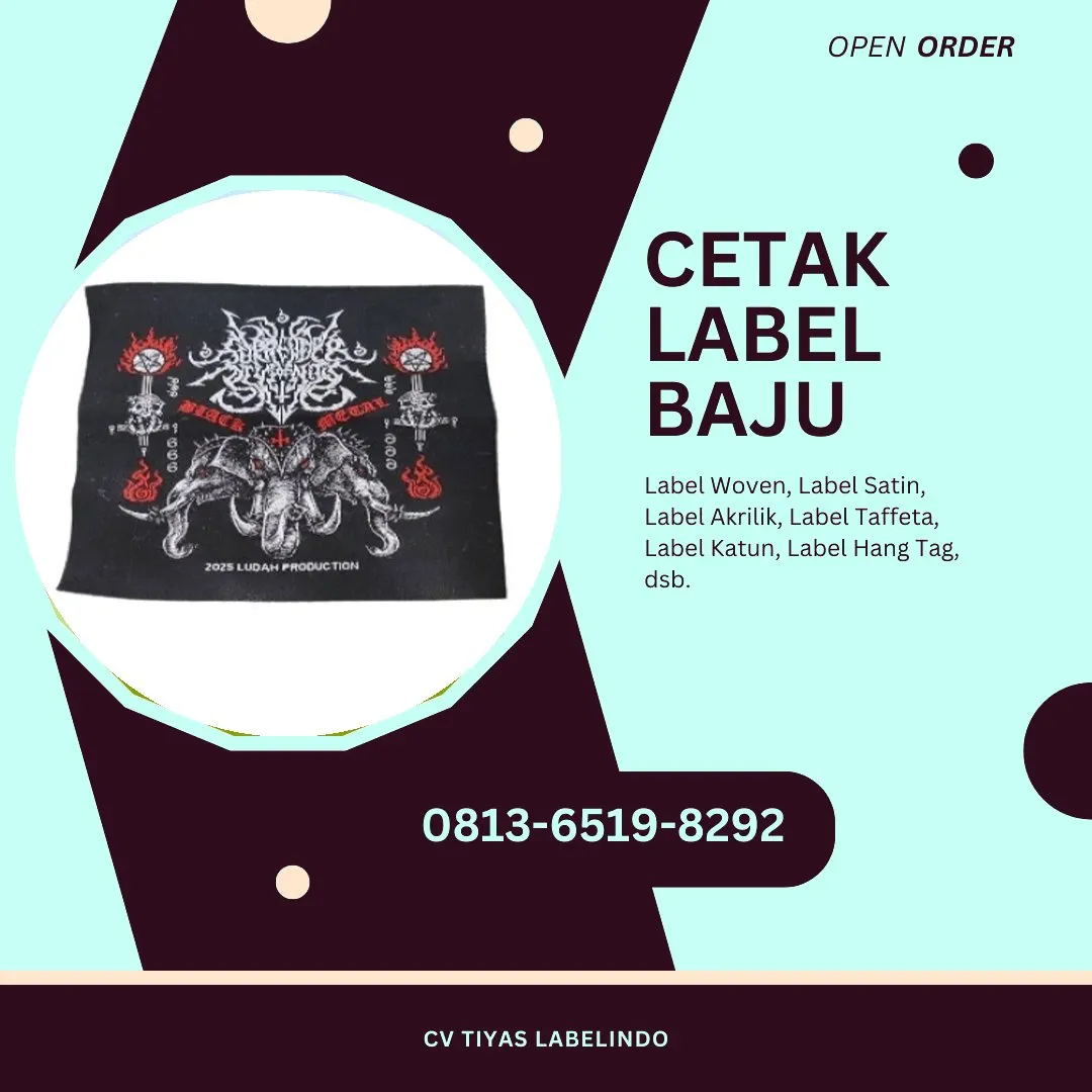 Cetak Label Baju Tangerang, 0813-6519-8292 (WA)