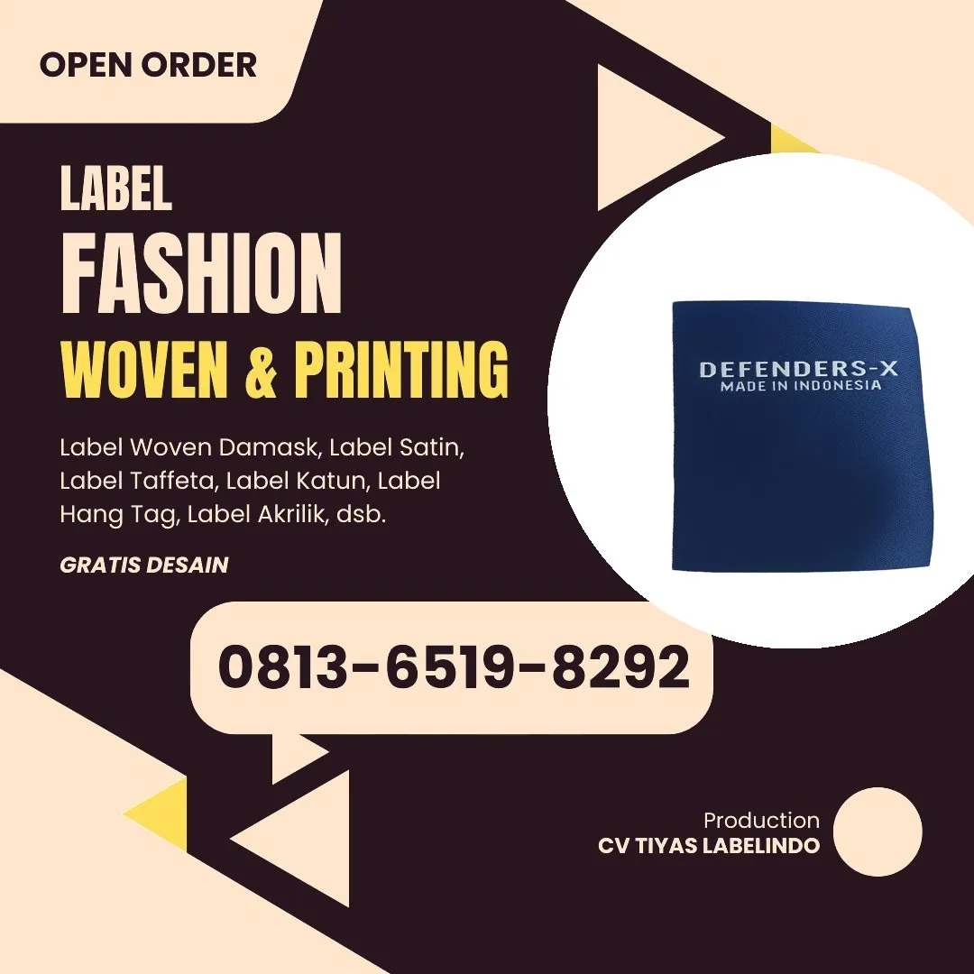 Cetak Label Baju di Tangerang, Label Woven Tangerang, Bikin Label Baju Tangerang, Pembuatan Label Baju Tangerang, Pesan Label Merk Baju Tangerang Cetak Label Tangerang, Label Baju Terdekat Tangerang