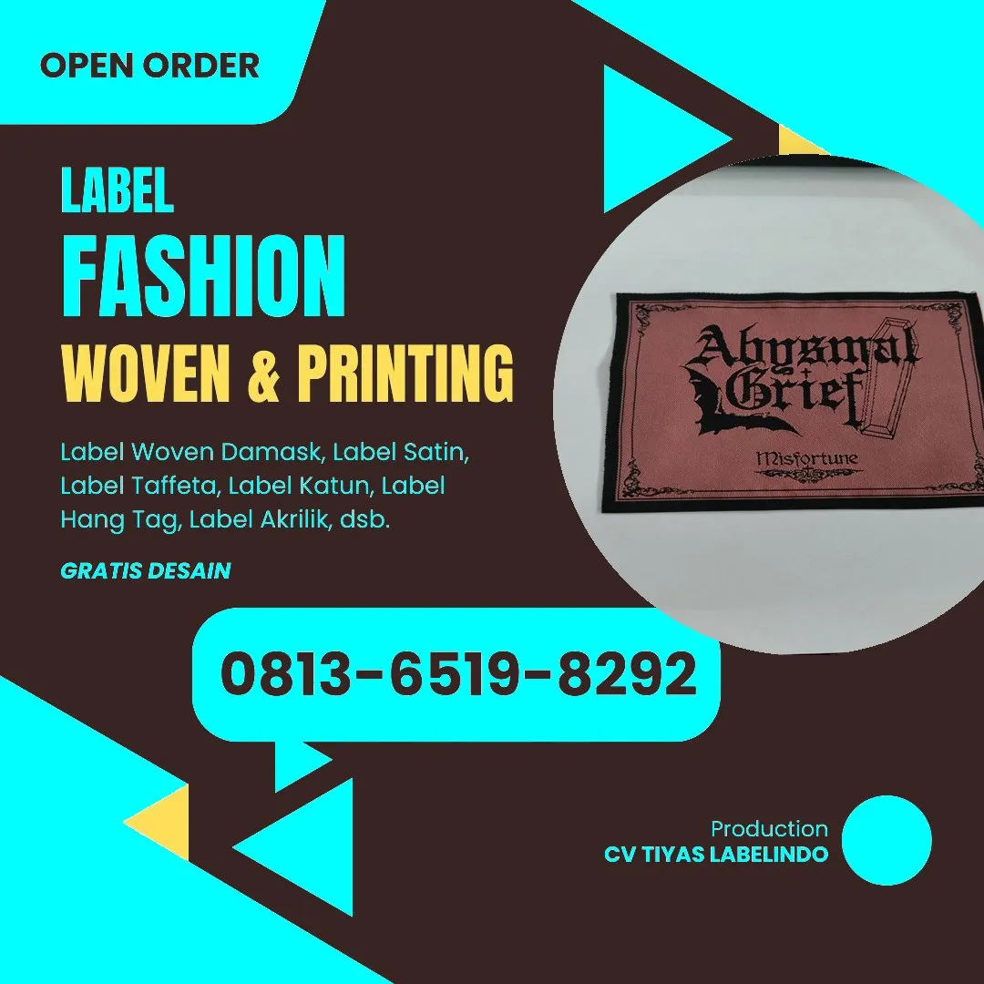 Cetak Label Baju Cilegon, 0813-6519-8292 (WA)