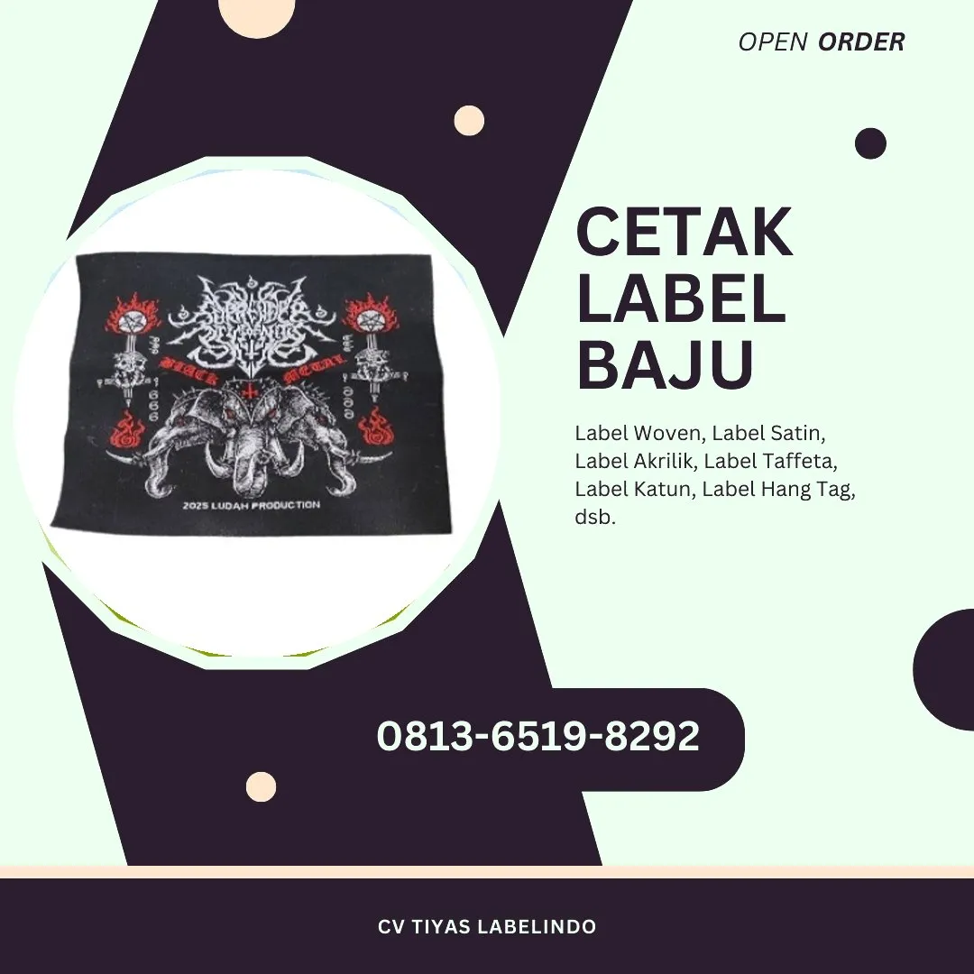 Cetak Label Baju Gunungkidul, 0813-6519-8292 (WA)