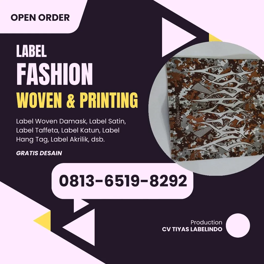 Cetak Label Baju di Gunungkidul, Label Woven Gunungkidul, Bikin Label Baju Gunungkidul, Pembuatan Label Baju Gunungkidul, Pesan Label Merk Baju Gunungkidul Cetak Label Gunungkidul, Label Baju Terdekat Gunungkidul