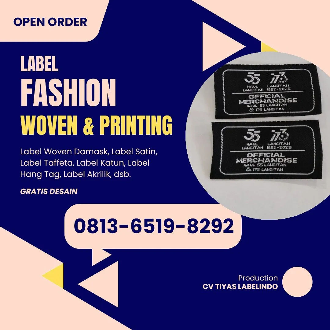 Cetak Label Baju Wonosari, 0813-6519-8292 (WA)