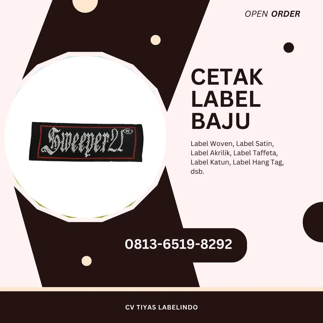 Cetak Label Baju Kulon Progo, 0813-6519-8292 (WA)