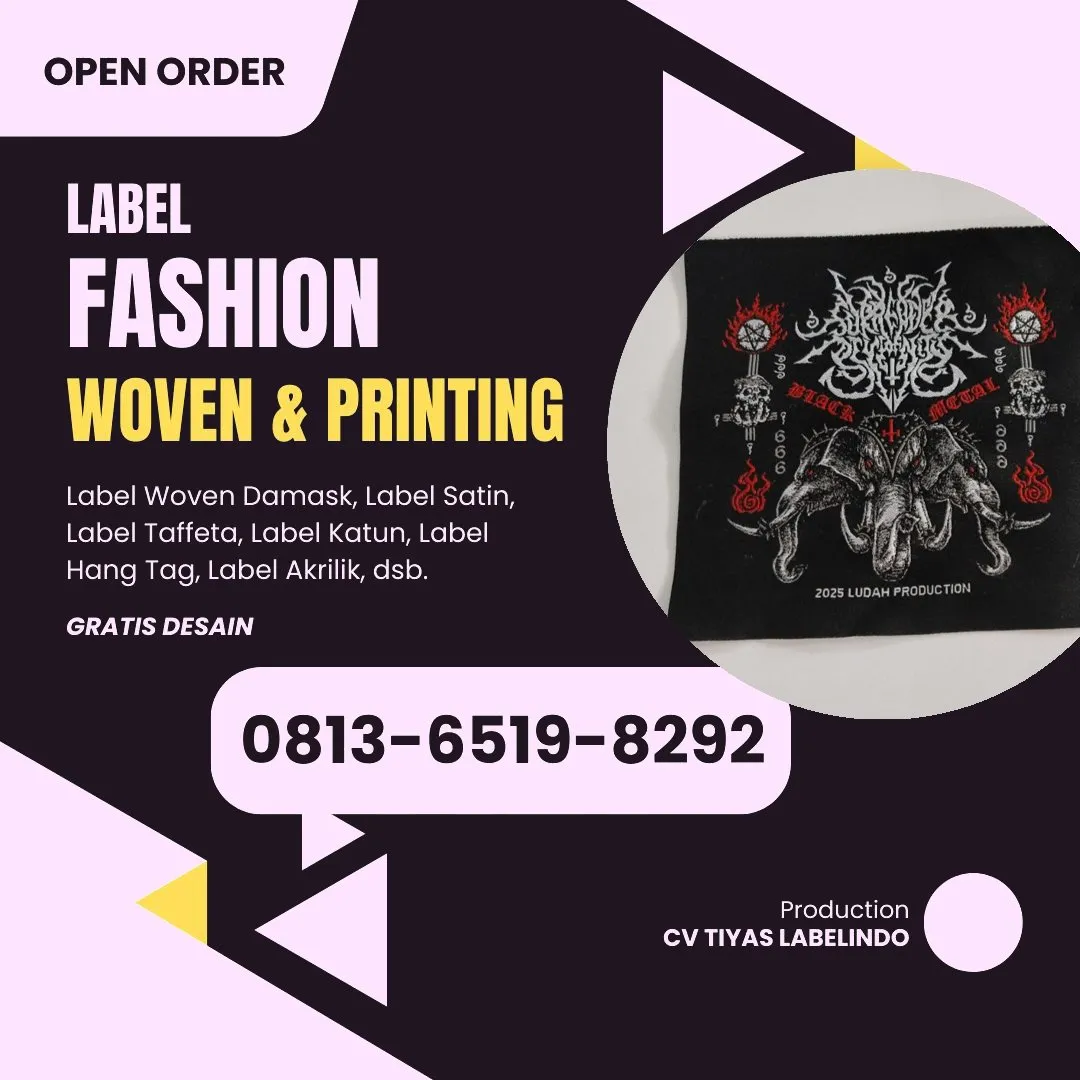 Cetak Label Baju di Bangka Barat, Label Woven Bangka Barat, Bikin Label Baju Bangka Barat, Pembuatan Label Baju Bangka Barat, Pesan Label Merk Baju Bangka Barat Cetak Label Bangka Barat, Label Baju Terdekat Bangka Barat