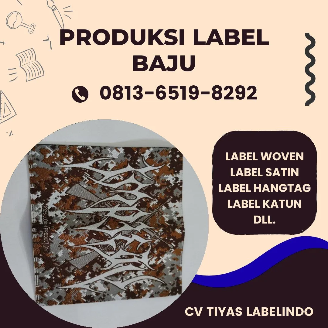 Cetak Label Baju di Belitung, Label Woven Belitung, Bikin Label Baju Belitung, Pembuatan Label Baju Belitung, Pesan Label Merk Baju Belitung Cetak Label Belitung, Label Baju Terdekat Belitung