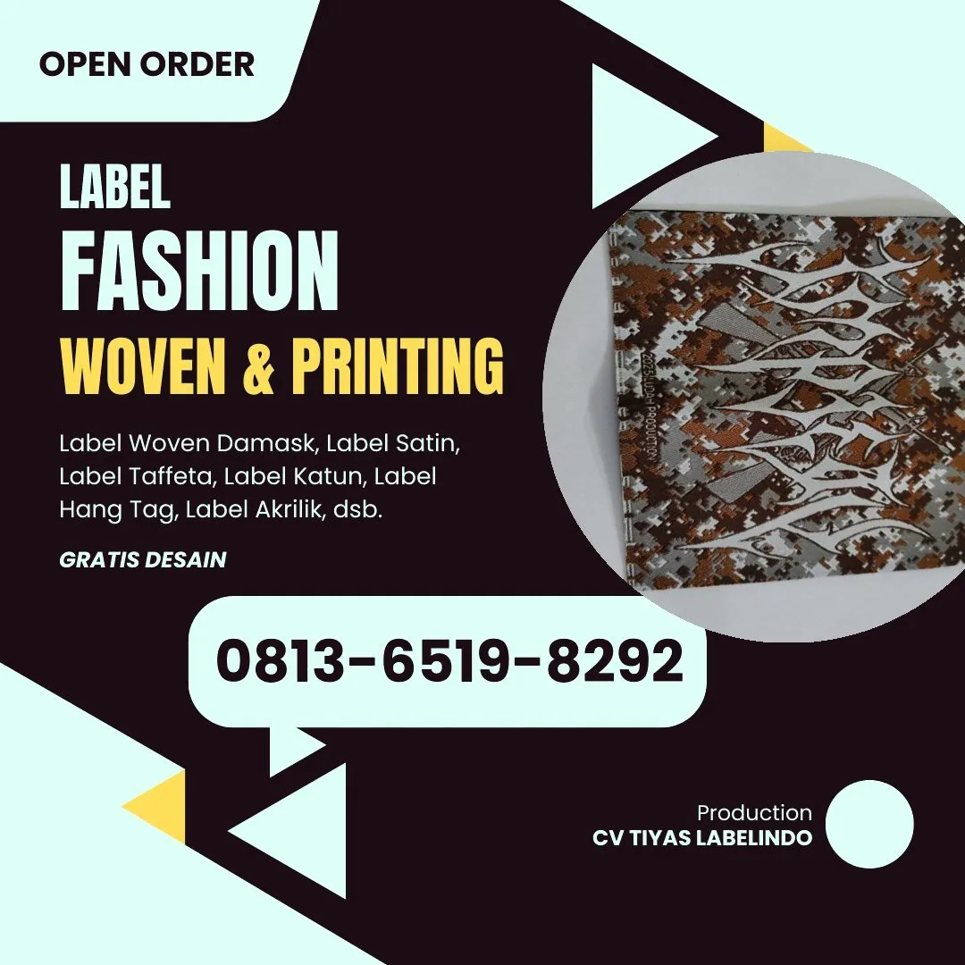 Cetak Label Baju Pangkal Pinang, 0813-6519-8292 (WA)