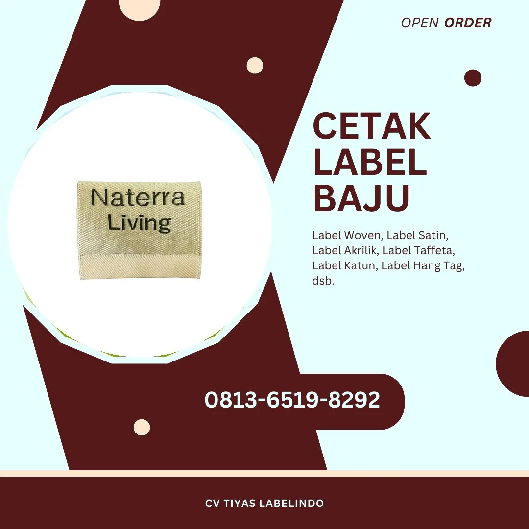 Cetak Label Baju Bengkulu Selatan, 0813-6519-8292 (WA)