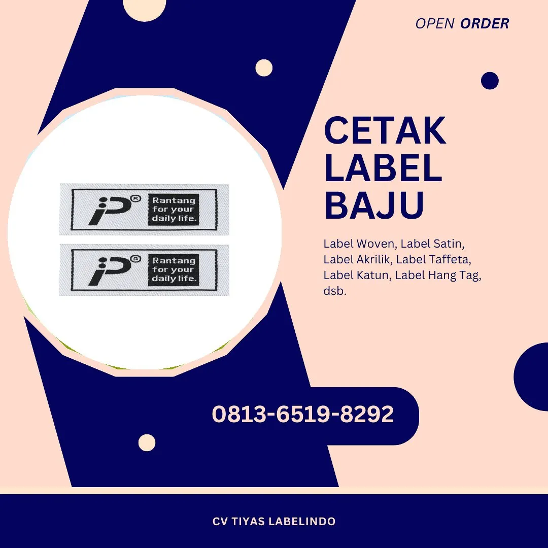 Cetak Label Baju Bengkulu Utara, 0813-6519-8292 (WA)