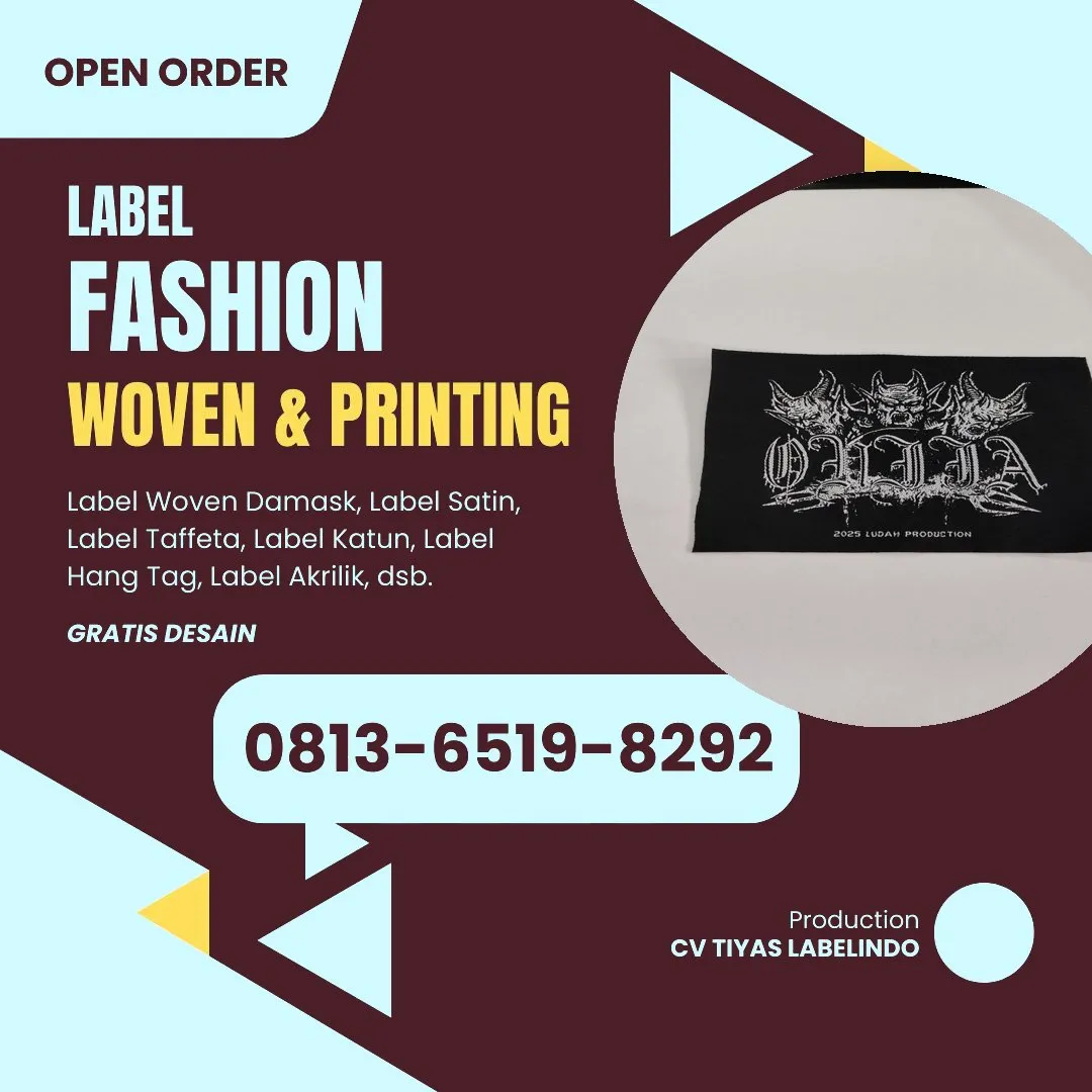 Cetak Label Baju di Bengkulu Utara, Label Woven Bengkulu Utara, Bikin Label Baju Bengkulu Utara, Pembuatan Label Baju Bengkulu Utara, Pesan Label Merk Baju Bengkulu Utara Cetak Label Bengkulu Utara, Label Baju Terdekat Bengkulu Utara