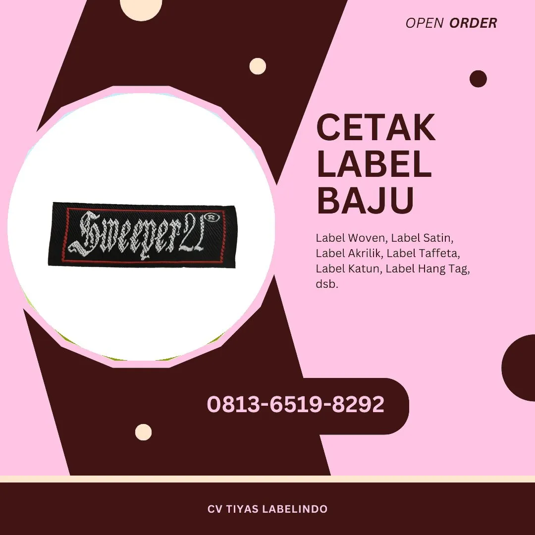 Cetak Label Baju Muko Muko Bengkulu, 0813-6519-8292 (WA)
