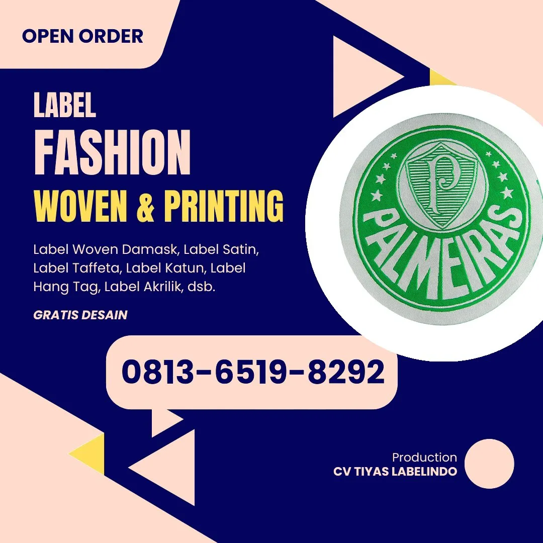 Cetak Label Baju Bone Bolango Gorontalo, 0813-6519-8292 (WA)