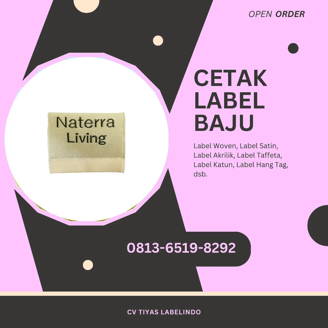 Cetak Label Baju Gorontalo, 0813-6519-8292 (WA)