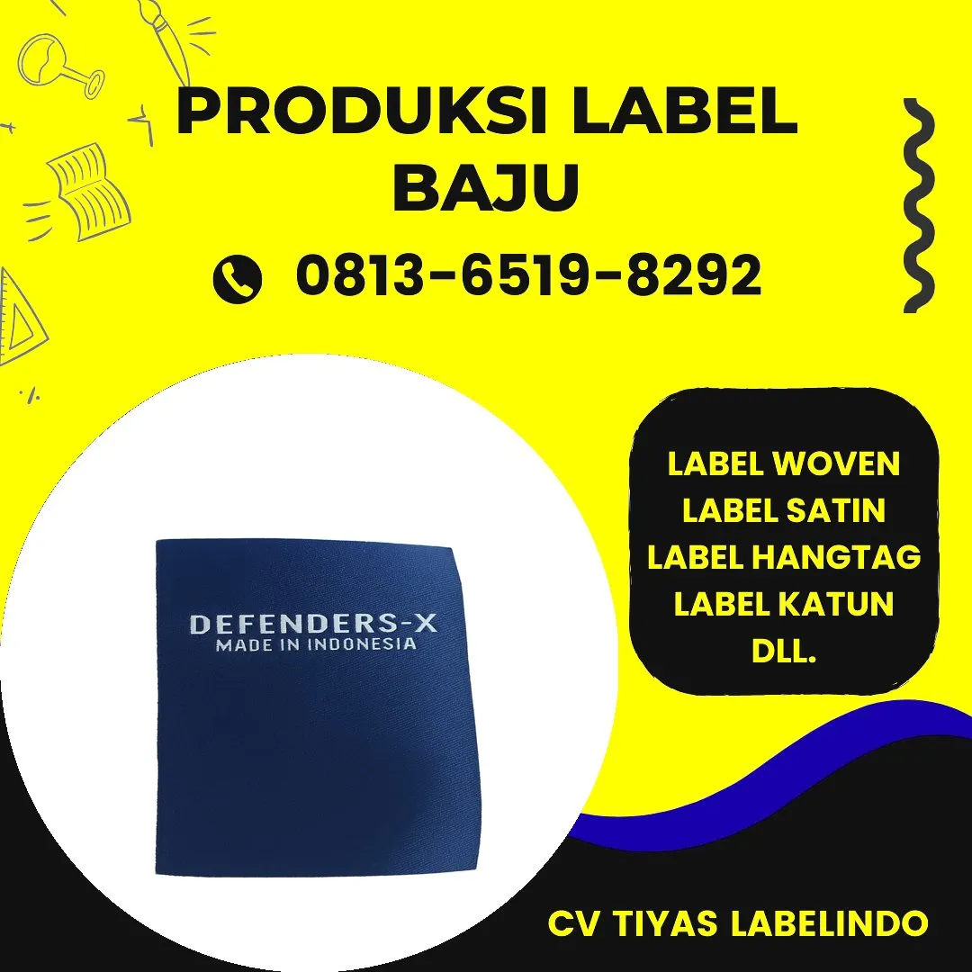 Cetak Label Baju di Kerinci Jambi, Label Woven Kerinci Jambi, Bikin Label Baju Kerinci Jambi, Pembuatan Label Baju Kerinci Jambi, Pesan Label Merk Baju Kerinci Jambi Cetak Label Kerinci Jambi, Label Baju Terdekat Kerinci Jambi