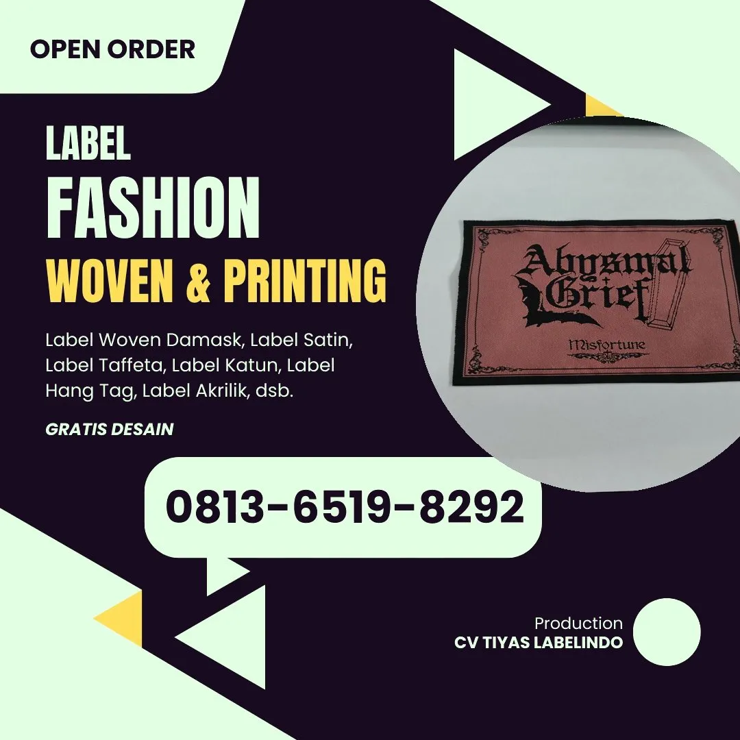 Cetak Label Baju di Merangin Jambi, Label Woven Merangin Jambi, Bikin Label Baju Merangin Jambi, Pembuatan Label Baju Merangin Jambi, Pesan Label Merk Baju Merangin Jambi Cetak Label Merangin Jambi, Label Baju Terdekat Merangin Jambi
