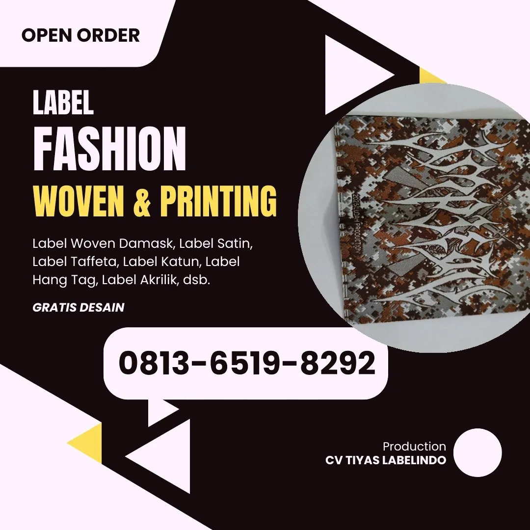 Cetak Label Baju di Tanjung Jabung Timur Jambi, Label Woven Tanjung Jabung Timur Jambi, Bikin Label Baju Tanjung Jabung Timur Jambi, Pembuatan Label Baju Tanjung Jabung Timur Jambi, Pesan Label Merk Baju Tanjung Jabung Timur Jambi Cetak Label Tanjung Jabung Timur Jambi, Label Baju Terdekat Tanjung Jabung Timur Jambi