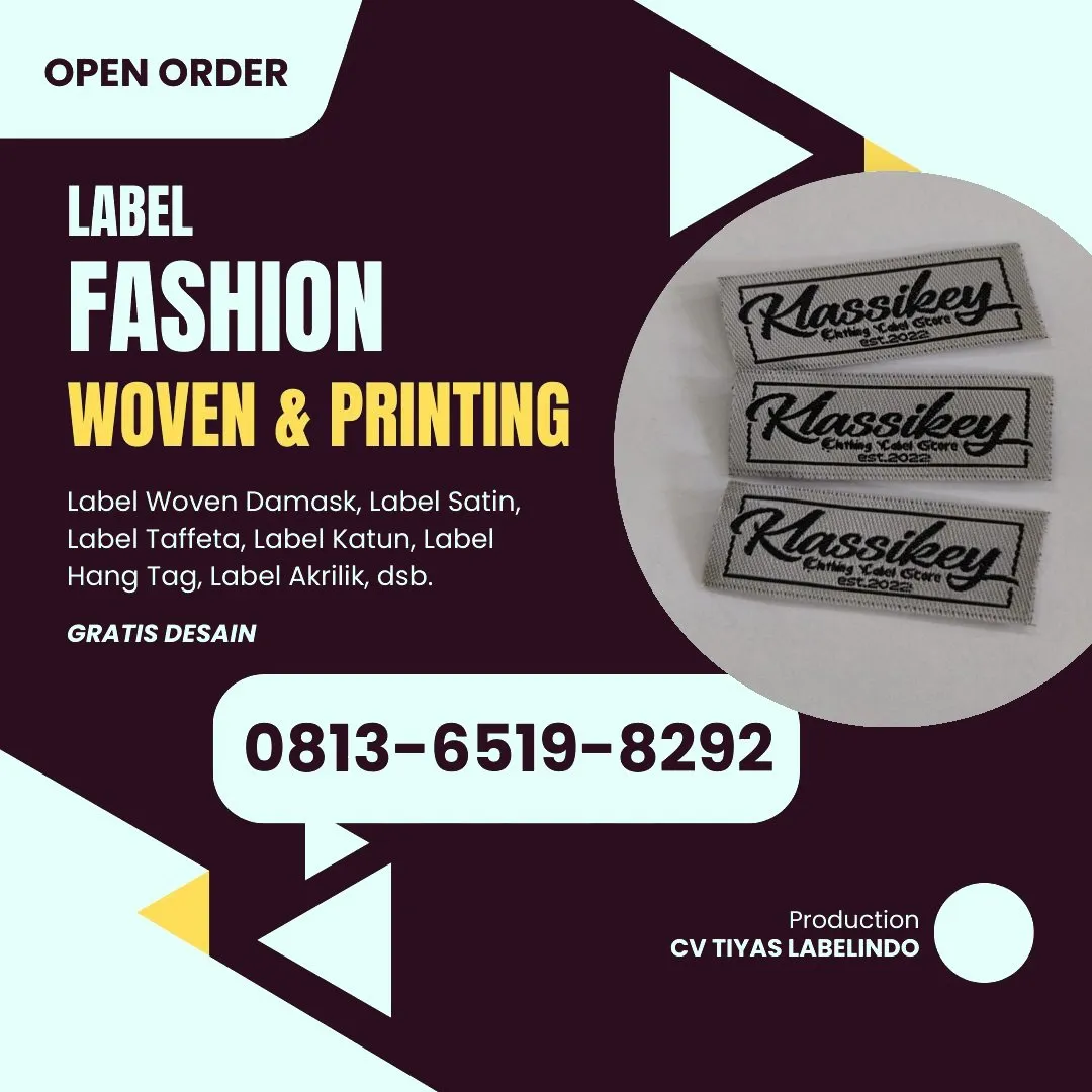 Cetak Label Baju di Kayong Utara, Label Woven Kayong Utara, Bikin Label Baju Kayong Utara, Pembuatan Label Baju Kayong Utara, Pesan Label Merk Baju Kayong Utara Cetak Label Kayong Utara, Label Baju Terdekat Kayong Utara